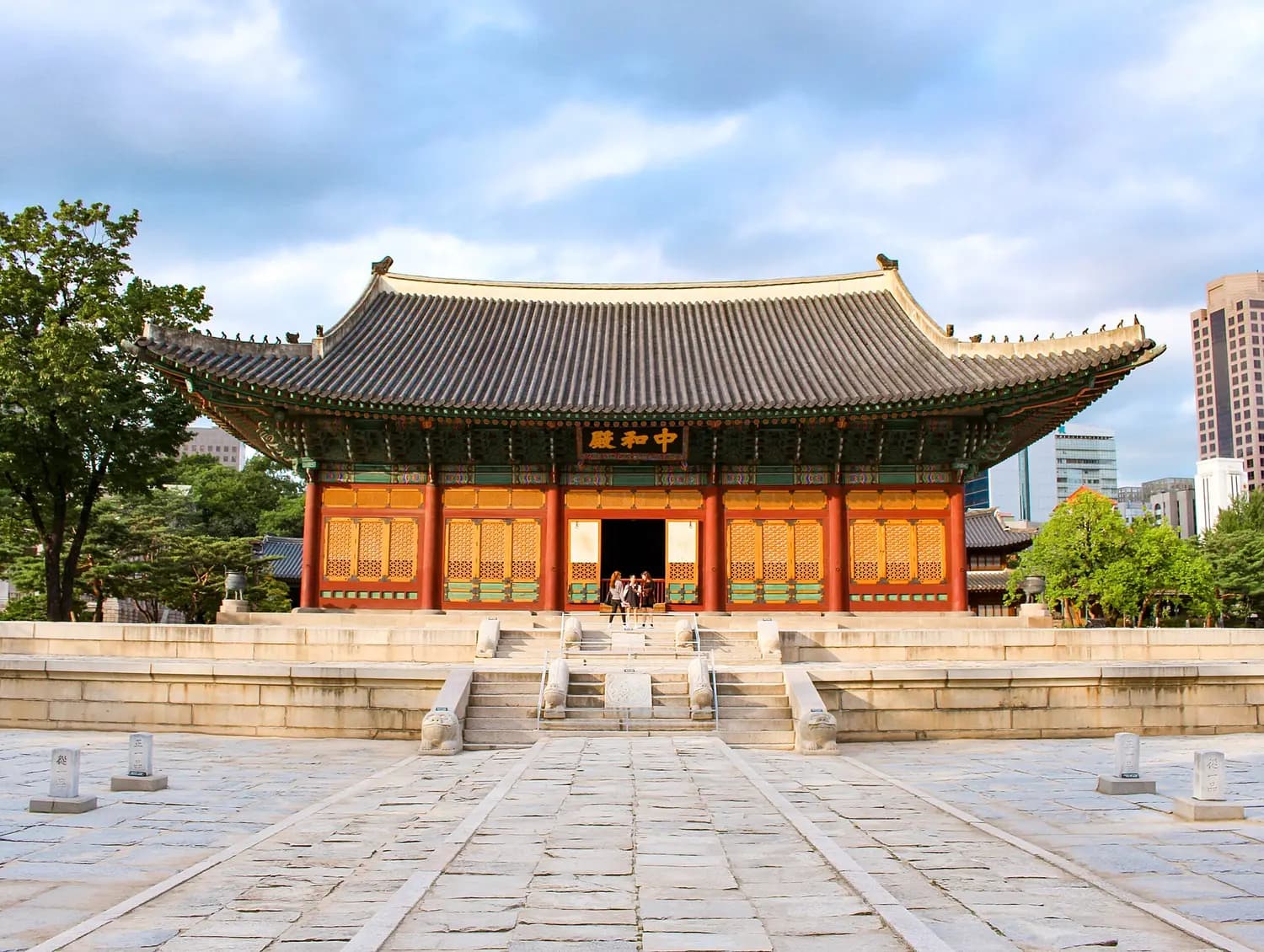 Seulda Gyeongbokgung sarayının həyəti
