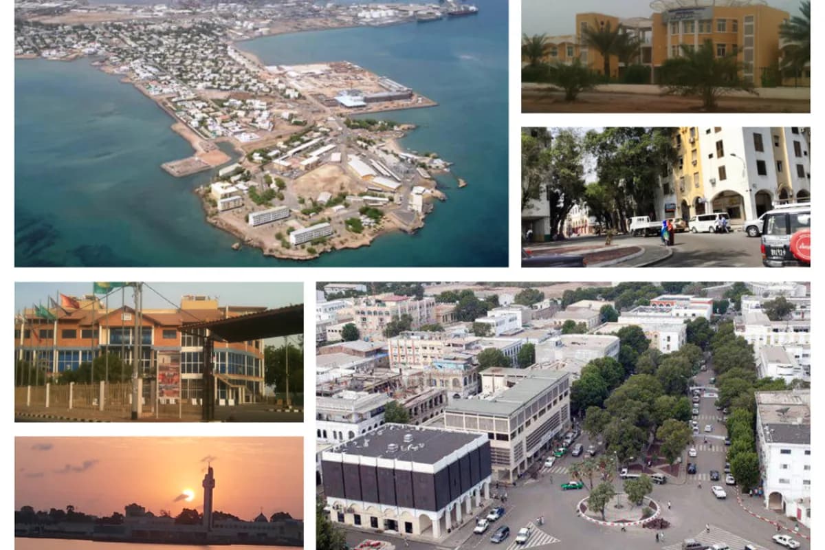 Cibuti şəhəri və liman ərazisi