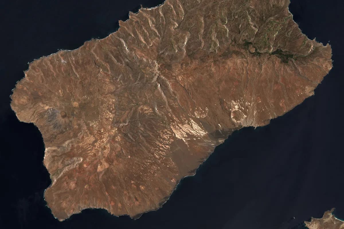 Santo Antão adasında dağlar