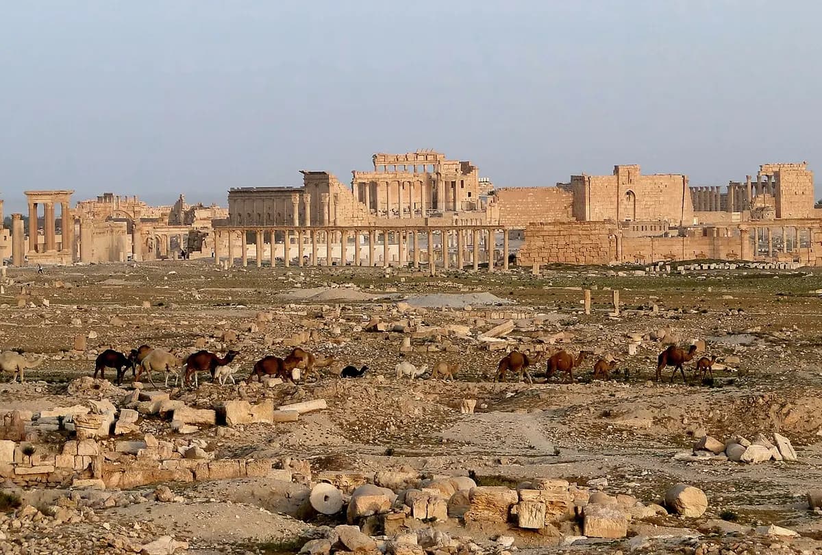 Palmirada qədim Roma dövrü xarabalıqları