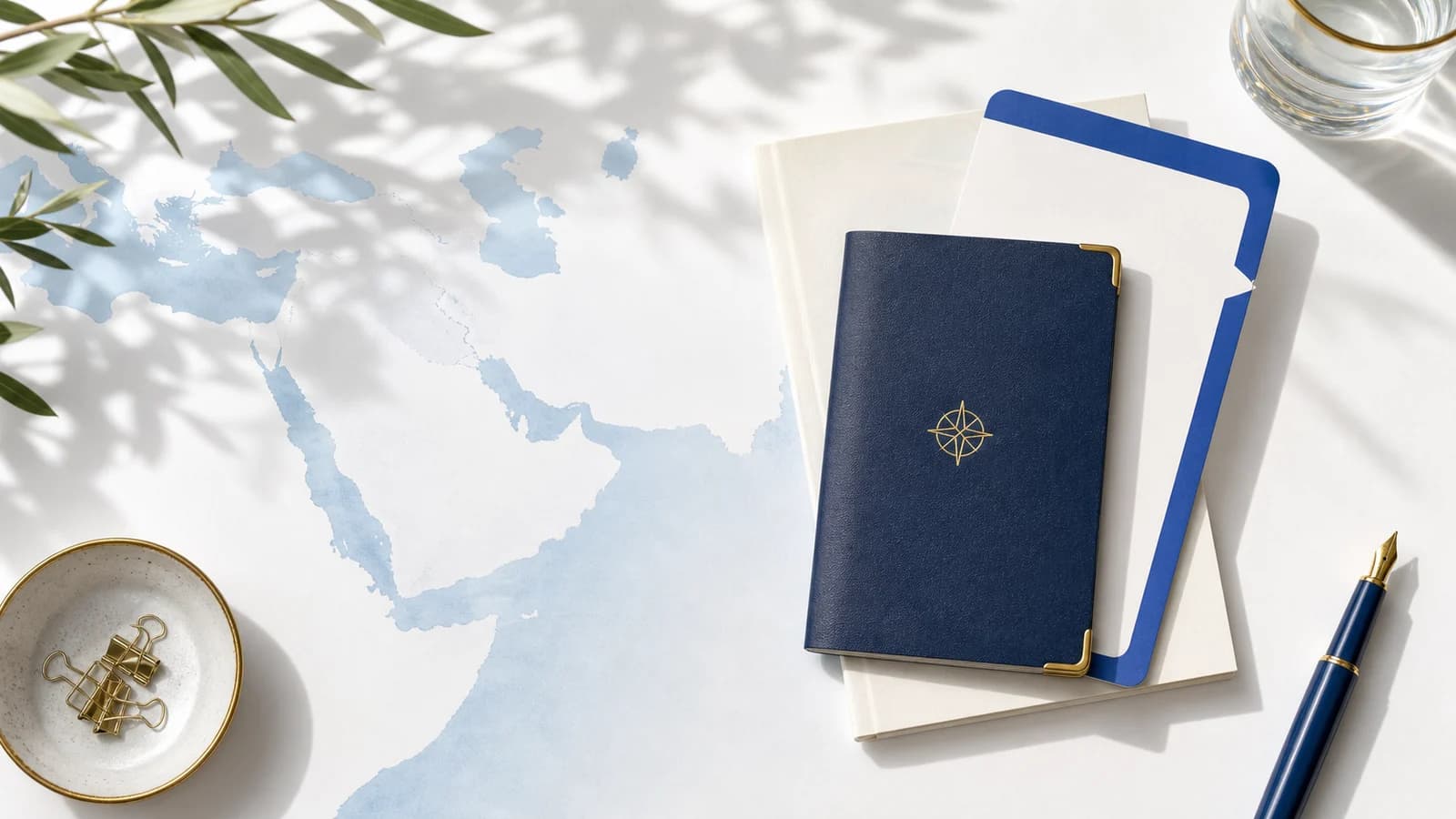 Yaxın Şərq səfəri üçün pasport, regional xəritə və səyahət sənədləri