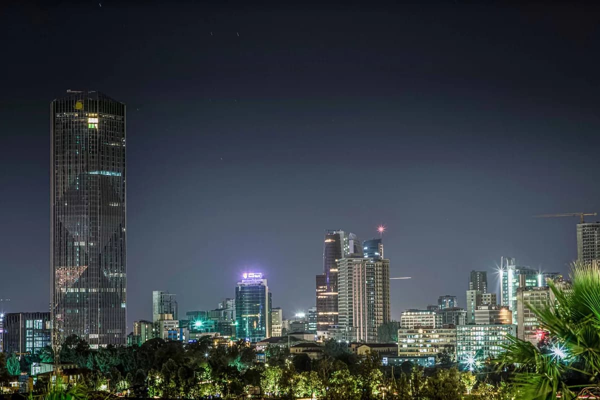 Addis-Abeba şəhər mənzərəsi