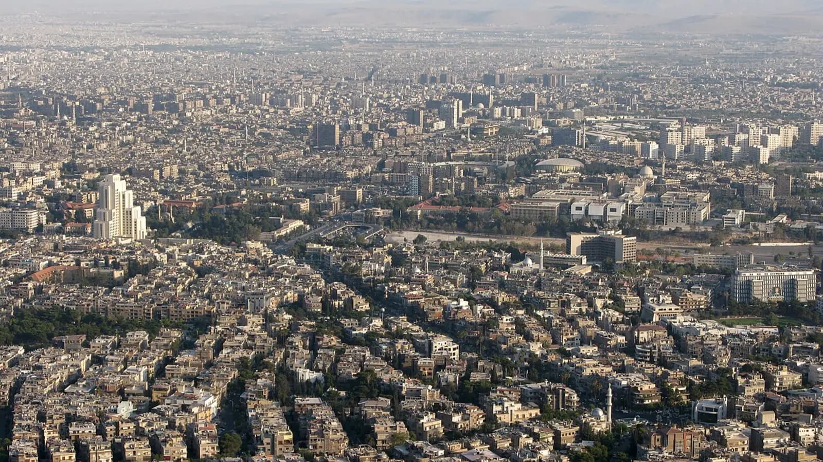 Dəməşq şəhərinin ümumi mənzərəsi