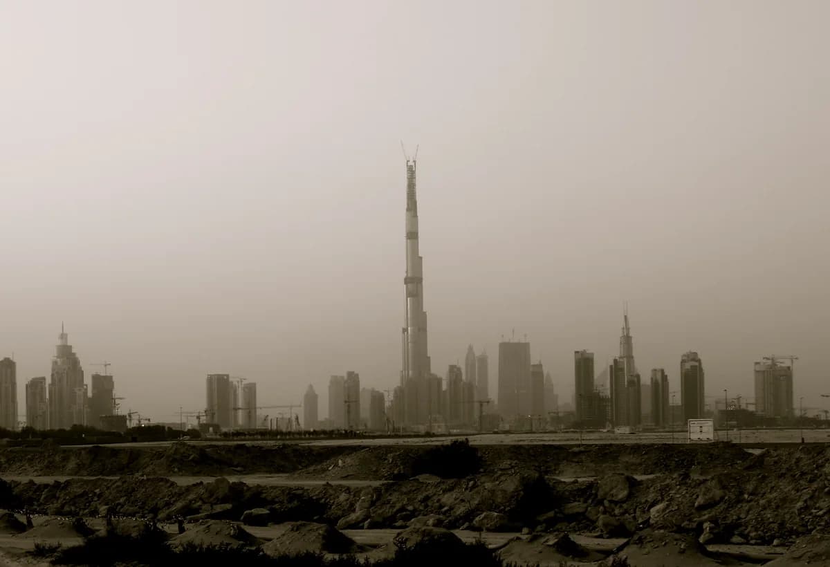 Dubay şəhər panoraması və Burc Xəlifə
